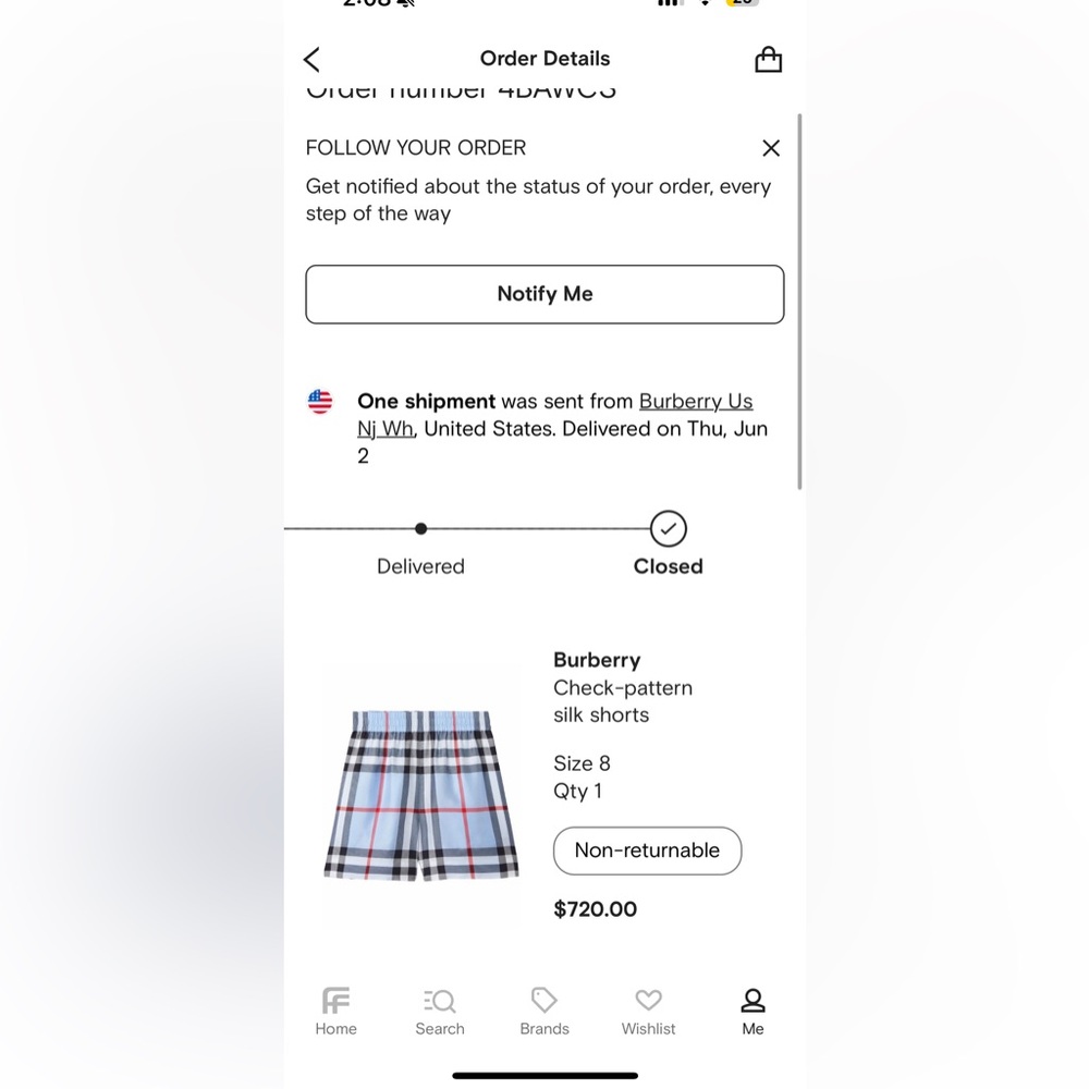 BURBERRY SHORTS - Picture 6 of 6